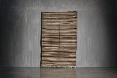 Contemporary Anatolian Low Pile Undyed Wool Rug Turkey 21st Century