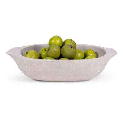 Contemporary Artisan Oolitic Limestone Bowl