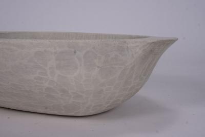 Contemporary Artisan Oolitic Limestone Bowl