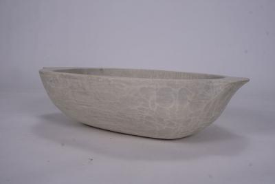 Contemporary Artisan Oolitic Limestone Bowl