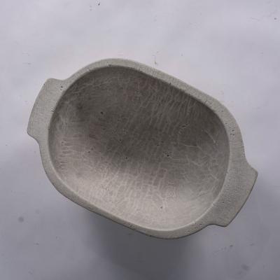 Contemporary Artisan Oolitic Limestone Bowl