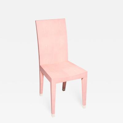 Contemporary Authentic Shagreen Rose De Paris Pink Chair