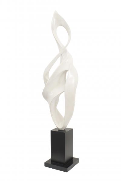 Contemporary Beige Abstract Floor Sculpture