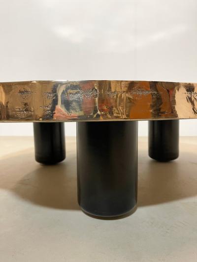 Contemporary Belgian Large Bronze Coffee Table