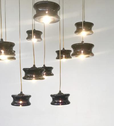 Contemporary Belgian Suspension Light by Jacques Nonnon