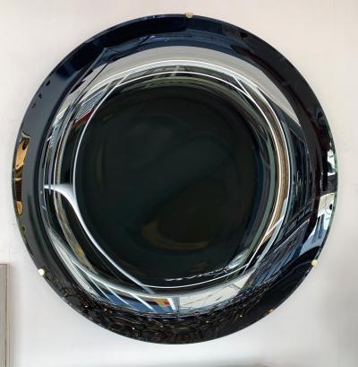 Contemporary Black Curve Mirror Italy