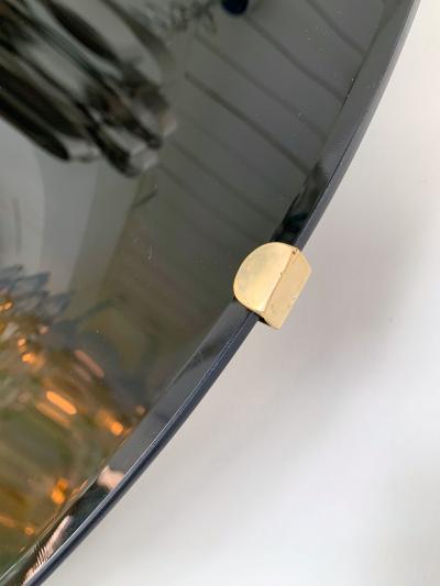 Contemporary Black Curve Mirror Italy