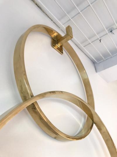 Contemporary Brass Mirror 3 Circle Italy