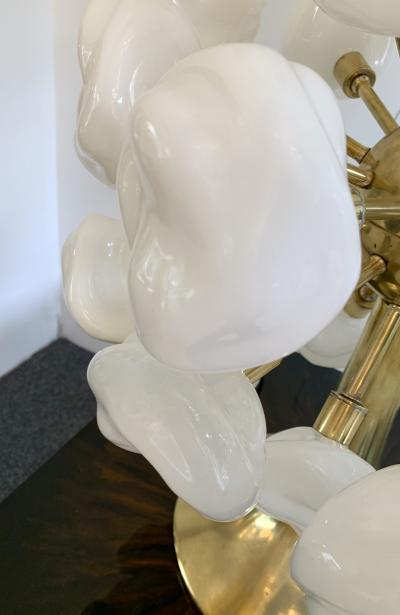Contemporary Brass Sputnik Murano Glass Cloud Lamp Italy