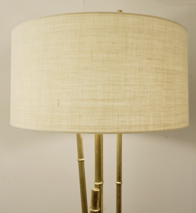 Contemporary Brass faux Bamboo Floor Lamp 2 available