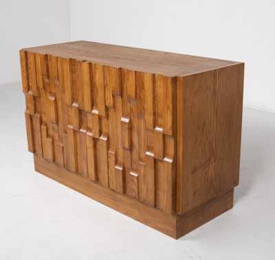 Contemporary Brutalist Sideboard Ash Italy 