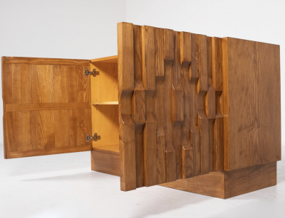 Contemporary Brutalist Sideboard Ash Italy 