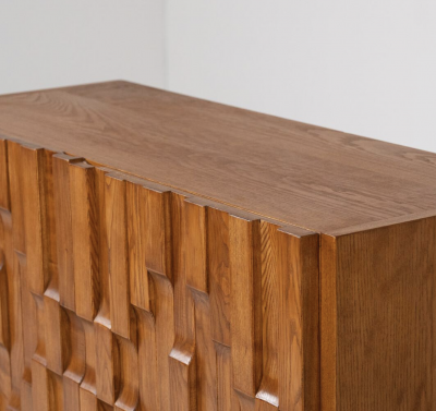 Contemporary Brutalist Sideboard Ash Italy 