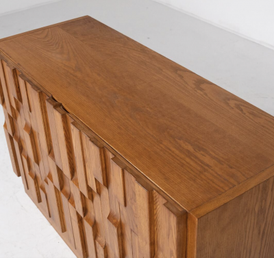 Contemporary Brutalist Sideboard Ash Italy 