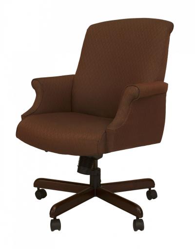 Contemporary Burgundy Upholstered Office Swivel Chairs