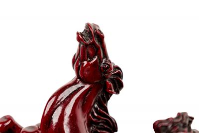 Contemporary Carved Depiction of Galloping Horses