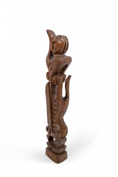 Contemporary Carved Wood Figural Sculpture
