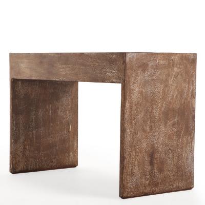 Contemporary Cerused Oak Console or Desk