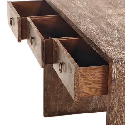 Contemporary Cerused Oak Console or Desk