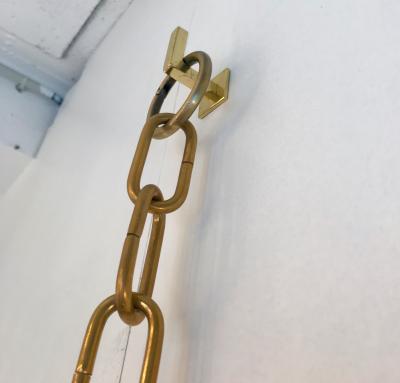 Contemporary Chain Brass Mirror Italy