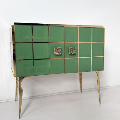 Contemporary Chest Wood and Glass