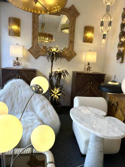 Contemporary Cola Gold Leaf Granita Murano Glass and Brass Sconce Italy