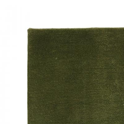 Contemporary David Delf n Green Hand Knotted Wool And Silk Rug Spain 2005