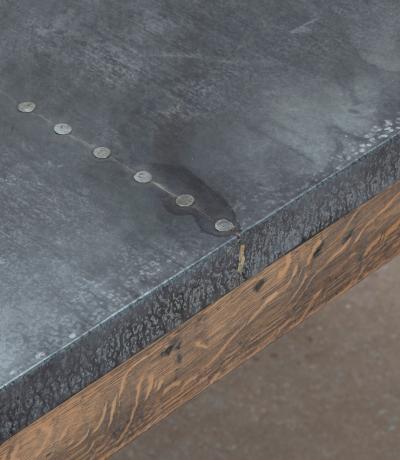 Contemporary English Zinc Top Table