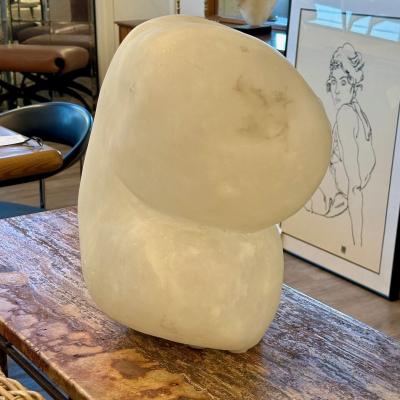 Contemporary Figural Marble Bust Depicting Heart Shaped Face Signed Forma