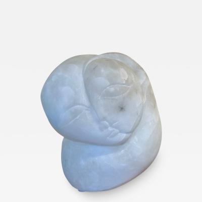 Contemporary Figural Marble Bust Depicting Heart Shaped Face Signed Forma