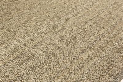 Contemporary Flat Weave Natural Fiber Rug