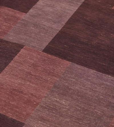 Contemporary Flatweave Patchwork Wool Rug