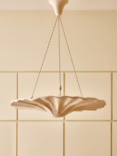 Contemporary French Sculptural Plaster Chandelier