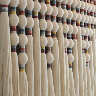 Contemporary Geometric Artisian Raw Cotton South American Sculpture Tapestry