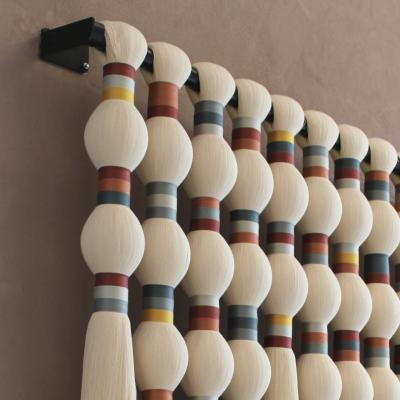 Contemporary Geometric Artisian Raw Cotton South American Sculpture Tapestry