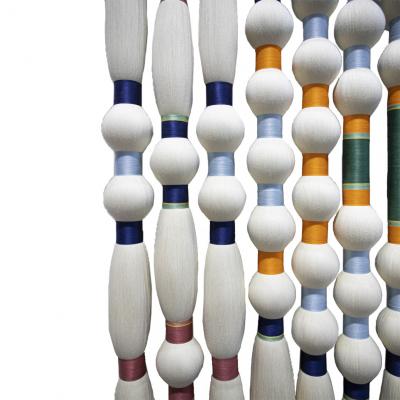 Contemporary Geometric Artisian Raw Cotton South American Sculpture Tapestry