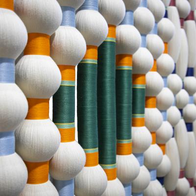 Contemporary Geometric Artisian Raw Cotton South American Sculpture Tapestry