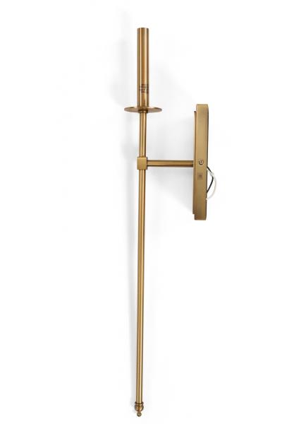 Contemporary Gilt Metal Long Wall Sconces