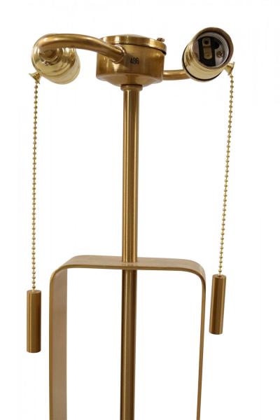 Contemporary Gold Metal Geometric Design Table Lamp