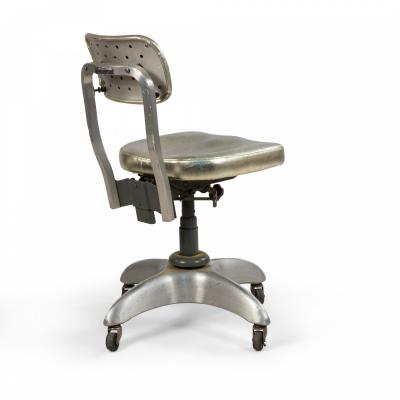Contemporary Gold Metallic Office Swivel Chair