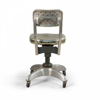 Contemporary Gold Metallic Office Swivel Chair