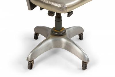 Contemporary Gold Metallic Office Swivel Chair