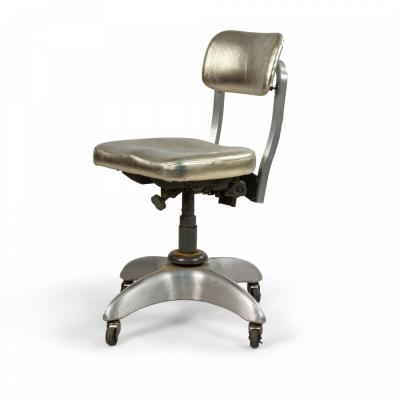 Contemporary Gold Metallic Office Swivel Chair