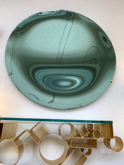 Contemporary Green Curve Mirror Italy