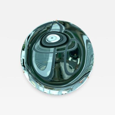 Contemporary Green Curve Mirror Italy
