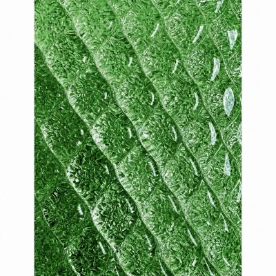 Contemporary Green Graniglia Rhombus Murano Glass Wall Lights a Pair