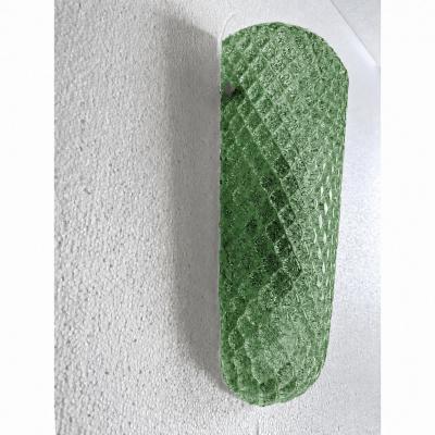 Contemporary Green Graniglia Rhombus Murano Glass Wall Lights a Pair