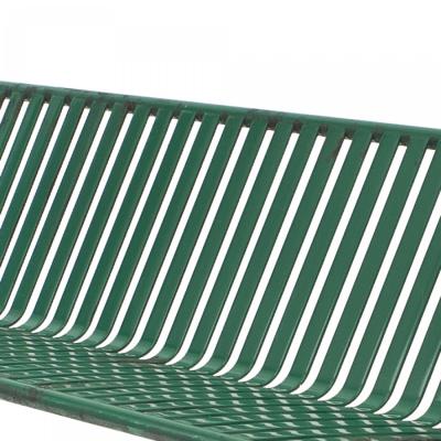 Contemporary Green Metal Outdoor Benches