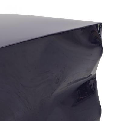 Contemporary Indigo Blue Lacquered Metal Side Table