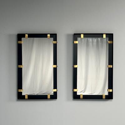 Contemporary Industrial Modern Rectangular Wall Mirrors Steel Brass 2020s